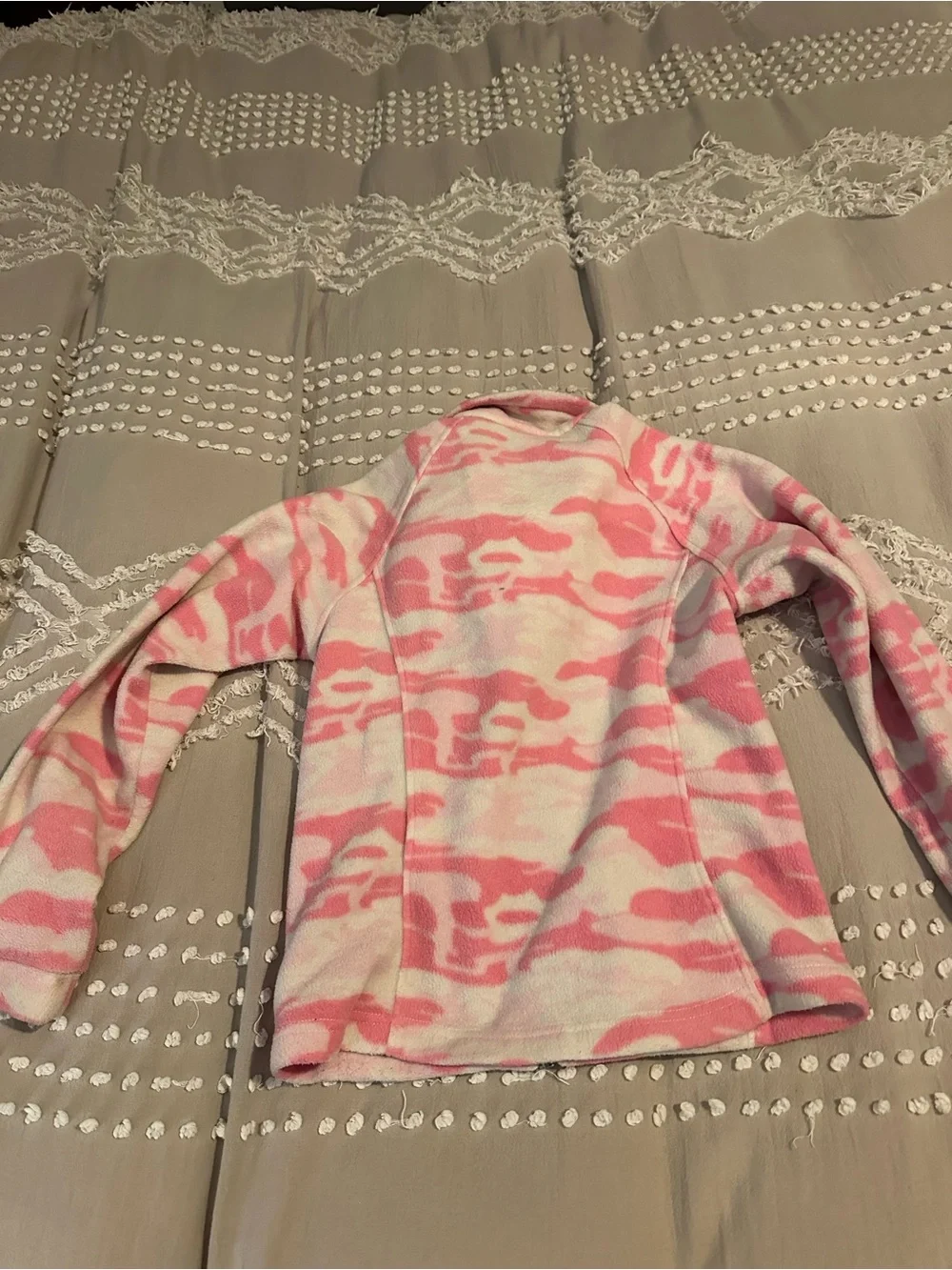 Columbia Girls Benton Springs II Printed Fleece Jacket - Pink Camo, Youth 14/16